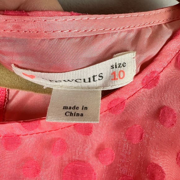 Crewcuts Pink Polka Dot Dress sz 10 - Picture 4 of 5